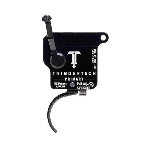 TriggerTech Primary Curved Trigger Remington Model 7 Single Stage 1.5-4 lbs Black