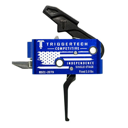 TriggerTech Independence Day Edition Competitive Single-Stage AR-15 Trigger 3lbs Flat Black