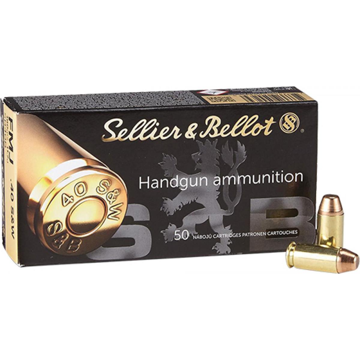 Sellier and Bellot Handgun .40 S&W 180 grain Full Metal Jacket ammunition