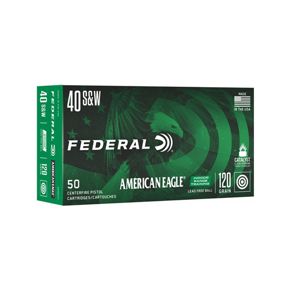 American Eagle Indoor Range Training Lead-Free IRT 120 Grain .40 S&W 1330 fps