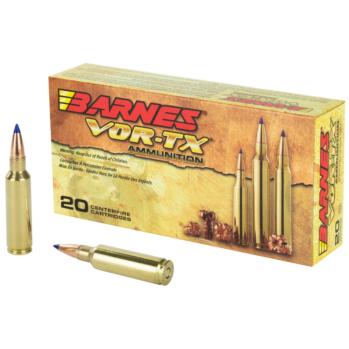 Barnes VOR-TX .300 WSM 165 grain Tipped TSX Boat Tail ammunition