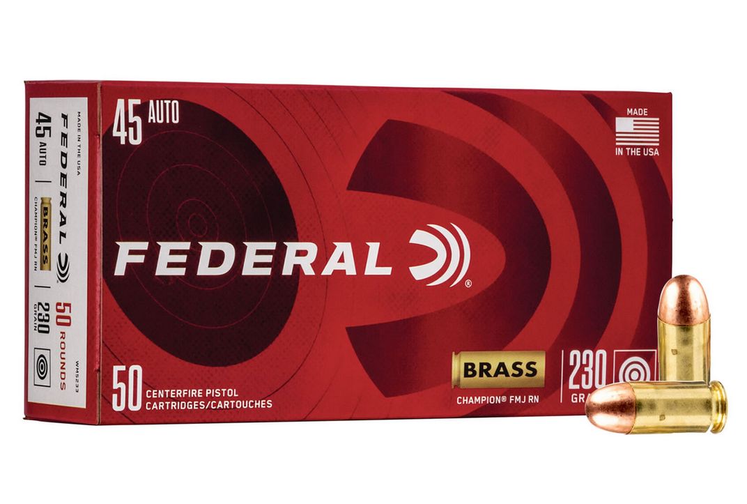 Federal WM5233 Champion 45 ACP 230 gr Full Metal Jacket (FMJ)