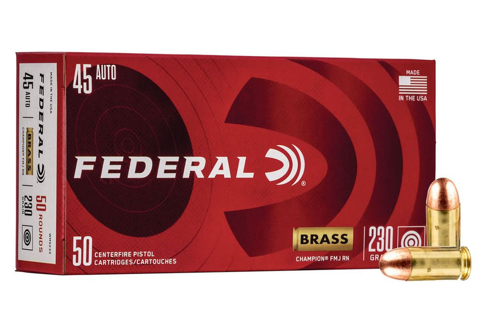 Federal WM5233 Champion 45 ACP 230 gr Full Metal Jacket (FMJ)