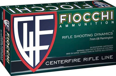 Fiocchi Field Dynamics 7mm-08 Remington 139 grain Pointed Soft Point ammunition