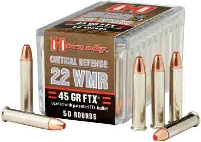 Hornady Critical Defense Rimfire Ammo 22 Mag 45 gr. Flex Tip eXpanding(FTX)