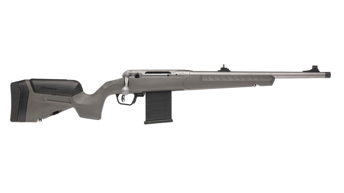 Savage Arms 32498 110 Ridge Hunter 308 Win 10+1 18" Heavy Barrel, Flat Dark Gray Adj LOP Synthetic Stock, Right Hand
