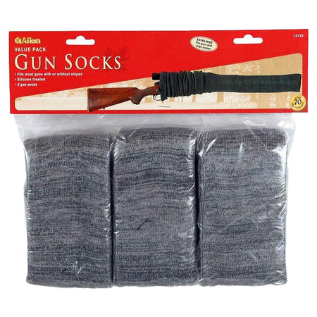 Allen Company 52 Inch Knit Scoped Gun Sock Gray 3-Pack