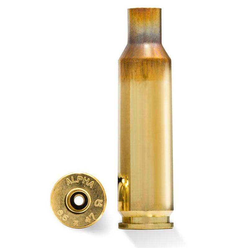Alpha Munitions Unprimed Brass Cases 6.5x47 Small Rifle Primer 100/ct