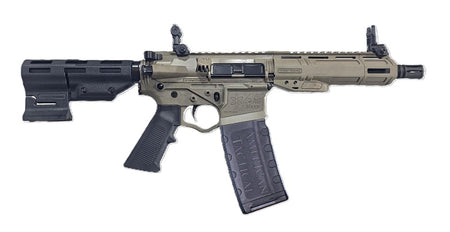 ATI ATIGAX5567MLCFDE30 Alpha Maxx 5.56 NATO 30+1 7.50" Black Threaded Barrel, Flat Dark Earth Receiver w/Picatinny Rail, M-LOK Handguard, Black Polymer Brace, A2 Grip