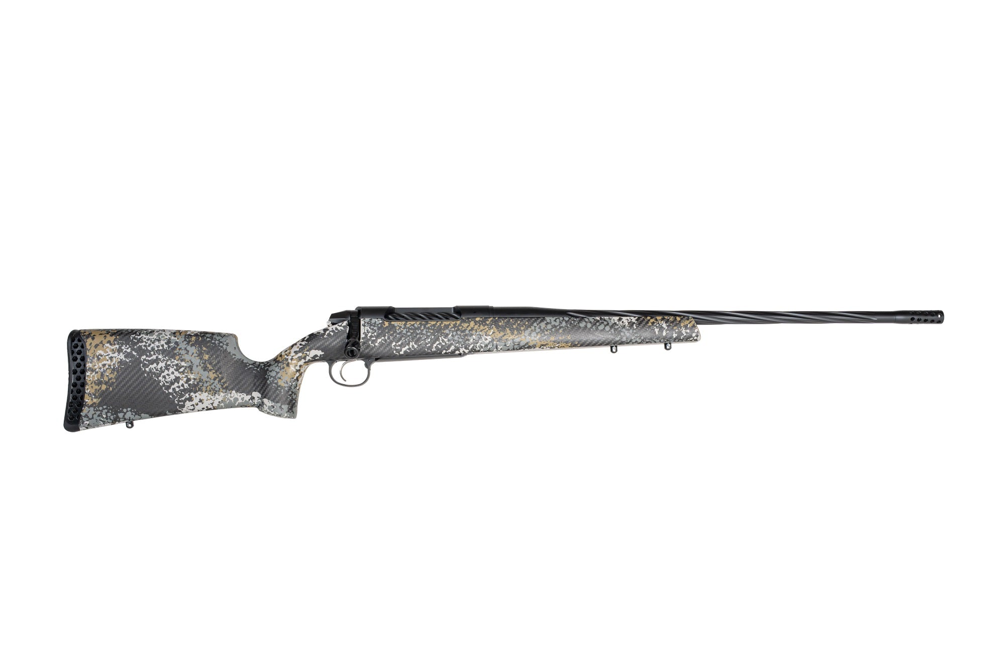 Weatherby 3WAST300WR6B 307 Alpine ST 300 WBY Mag 3+1 24" Graphite Black Cerakote Spiral Fluted Threaded Barrel, Steel Drilled & Tapped Receiver, Carbon Fiber w/Gray, Light Gray & Gold Sponge Accents F