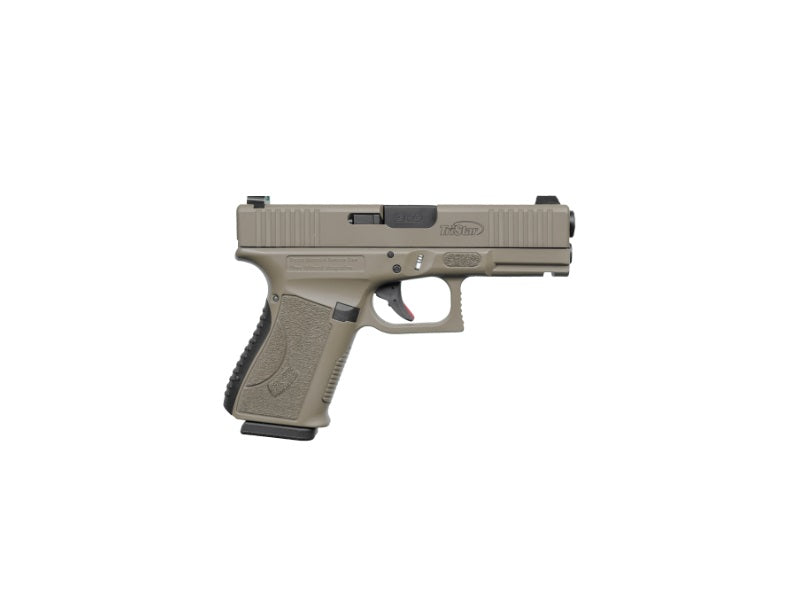 TriStar 85772 Apoc 9mm Luger 15+1 4.02" Black Steel Barrel, Flat Dark Earth Cerakote Serrated Steel Slide & Polymer Frame w/Accessory Rail, Textured Grip