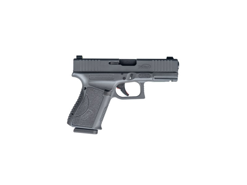 TriStar 85764 Apoc 9mm Luger 15+1 4.02" Black Steel Barrel, Sniper Gray Cerakote Serrated Steel Slide & Polymer Frame w/Accessory Rail, Textured Grip
