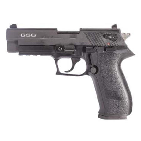 GSG GERG2210FF FireFly 22 LR 10+1 4" All Black Steel Barrel, Serrated Slide, Black Zinc Alloy w/Accessory Rail Frame, Black Polymer Grip
