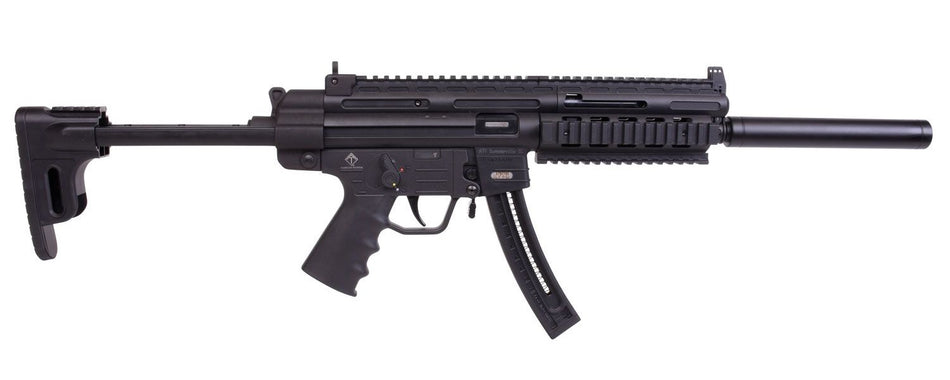 GSG GERGGSG1622 GSG-16 Carbine Full Size 22 LR 22+1 16.25" Black Black Polymer Receiver w/Picatinny Rail, M-LOK/Picatinny Handguard, Black Collapsible Synthetic Stock w/Storage Compartment, Black Pol