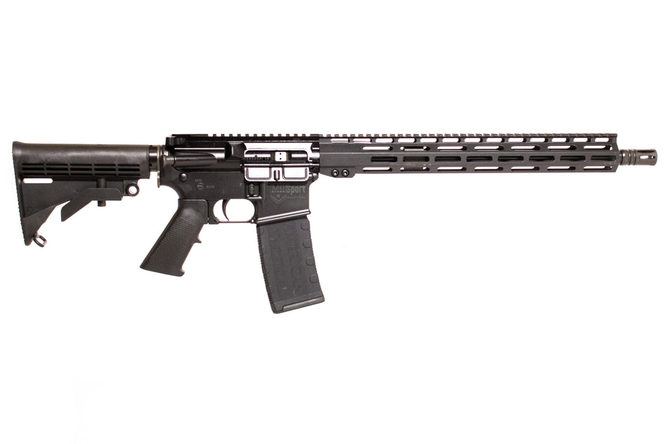 ATI ATIMS556ML15 Mil-Sport 5.56x45mm NATO 16" 30+1 Black Rec Black Adjustable Alpha Stock Black Polymer Grip Right Hand