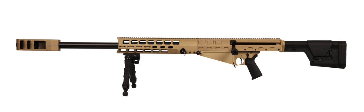 Thompson TAO50FDE TAO50 50 BMG 10+1 29" Black Steel Barrel, Flat Dark Earth Anodized Picatinny Rail Aluminum Receiver, Magpul PRS Gen3 Polymer Stock, Magpul MOE+ Grip, Features Accu-Tac Bipod
