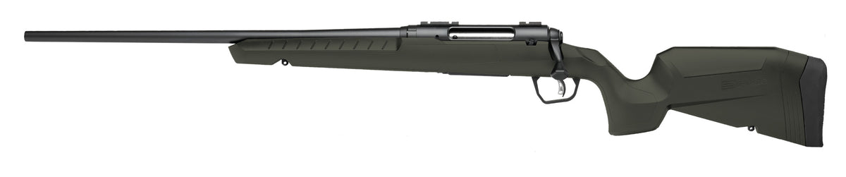 Savage Arms 32075 Axis 2 7mm-08 Rem 4+1 22" Matte Black Sporter Barrel, Matte Black Drilled & Tapped Steel Receiver, Fixed Green Synthetic Stock, Left Hand