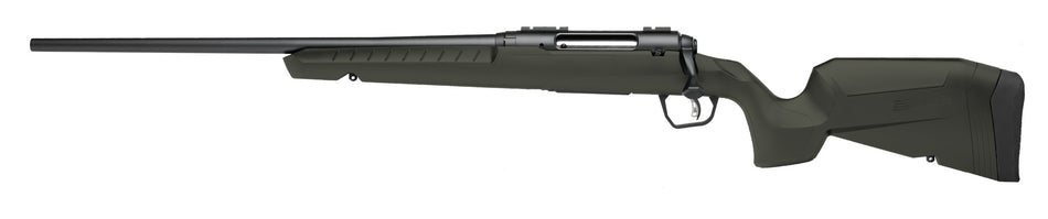 Savage Arms 32072 Axis 2 22-250 Rem 4+1 22" Matte Black Sporter Barrel, Matte Black Drilled & Tapped Steel Receiver, Fixed Green Synthetic Stock, Left Hand