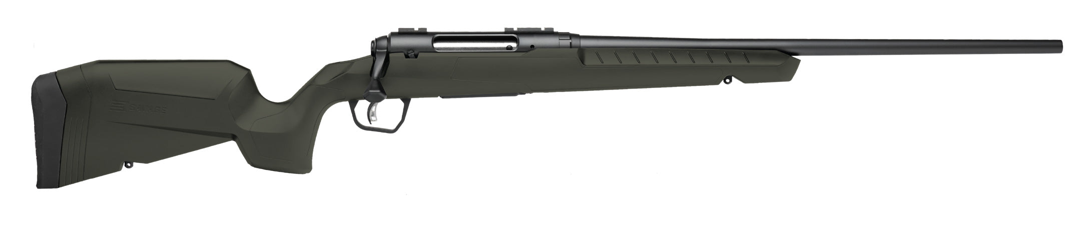 Savage Arms 32044 Axis 2 400 Legend 4+1 20" Matte Black Sporter Barrel, Matte Black Drilled & Tapped Steel Receiver, Fixed Green Synthetic Stock, Right Hand