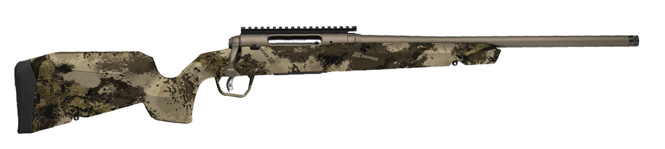 Savage Arms 32319 Axis 2 Pro 7mm-08 Rem 4+1 20" Gun Metal Bronze Cerakote Heavy Sporter Threaded Barrel & Picatinny Rail Carbon Steel Receiver, Fixed Western Camo Synthetic Stock, Right Hand