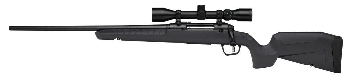 Savage Arms 32205 Axis 2 XP Combo Full Size 22-250 Rem 4+1 22" Black Sporter Barrel, Black Carbon Steel Receiver Drilled & Tapped, Gray Fixed Synthetic Stock, Weaver 3-9x40mm Scope, Left Hand