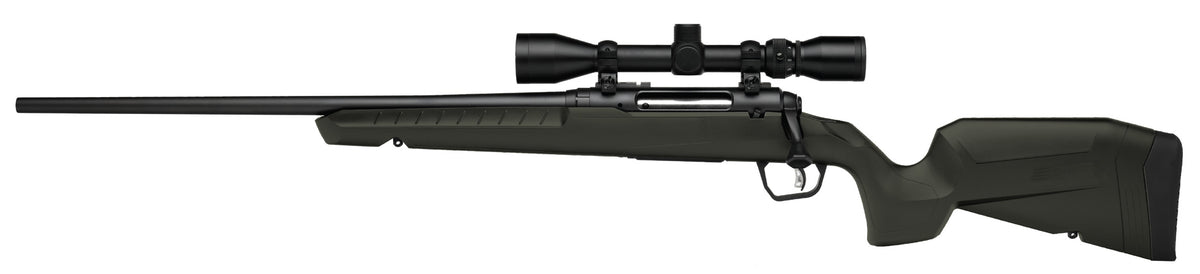 Savage Arms 32187 Axis 2 XP Combo Full Size 308 Win 4+1 22" BBlack Sporter Barrel, Black Carbon Steel Receiver Drilled & Tapped, OD Green Fixed Synthetic Stock, Weaver 3-9x40mm Scope, Left Hand