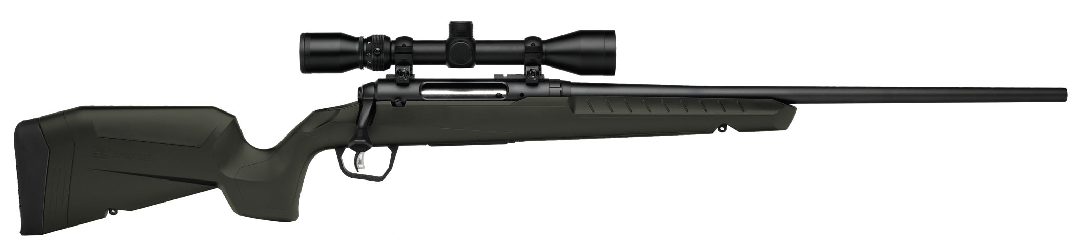 Savage Arms 32159 Axis 2 XP Combo 30-06 Springfield 4+1 22" Black Sporter Barrel, Black Drilled & Tapped Steel Receiver, Fixed OD Green Synthetic Stock, Right Hand, Boresighted 3-9x40