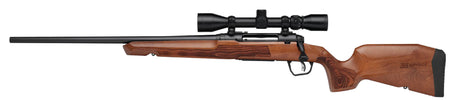 Savage Arms 32269 Axis 2 XP Combo 22-250 Rem 4+1 22" Matte Black Sporter Barrel & Drilled & Tapped Carbon Steel Receiver, Ergonomic Hardwood Stock, Left Hand, Weaver 3-9x40mm Scope