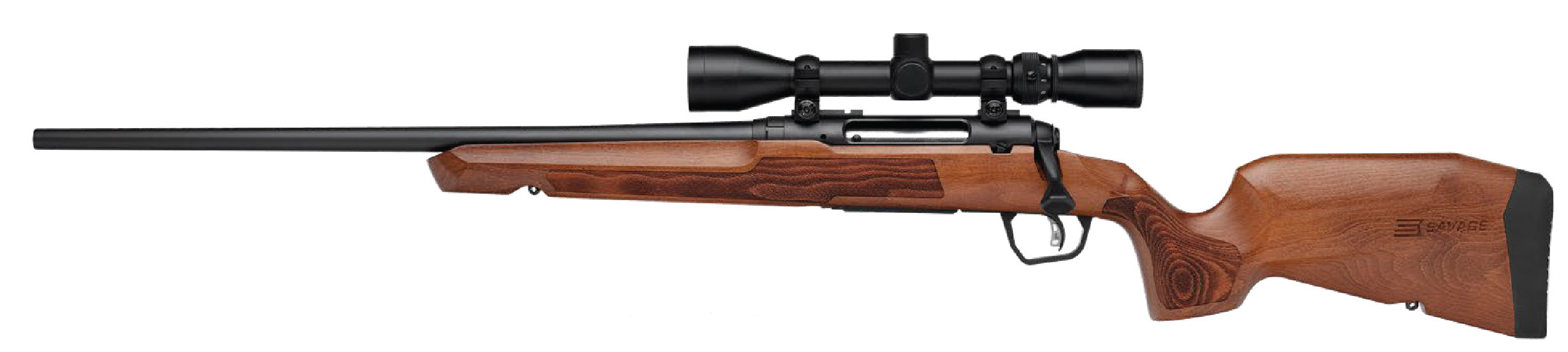 Savage Arms 32272 Axis 2 XP Combo 7mm-=08 Rem 4+1 22" Matte Black Sporter Barrel & Drilled & Tapped Carbon Steel Receiver, Ergonomic Hardwood Stock, Left Hand, Weaver 3-9x40mm Scope