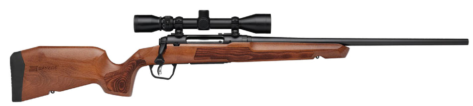 Savage Arms 32259 Axis 2 XP Combo 243 Win 4+1 22" Matte Black Sporter Barrel & Drilled & Tapped Carbon Steel Receiver, Ergonomic Hardwood Stock, Right Hand, Boresighted 3-9x40mm Scope