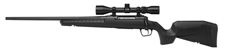 Savage Arms 32014 Axis XP Combo 243 Win 4+1 22" Matte Black Button Rifled Barrel, Matte Black Drilled & Tapped Carbon Steel Receiver, Fixed Sporter Black Synthetic Stock, Weaver 3-9x40mm, Left Hand
