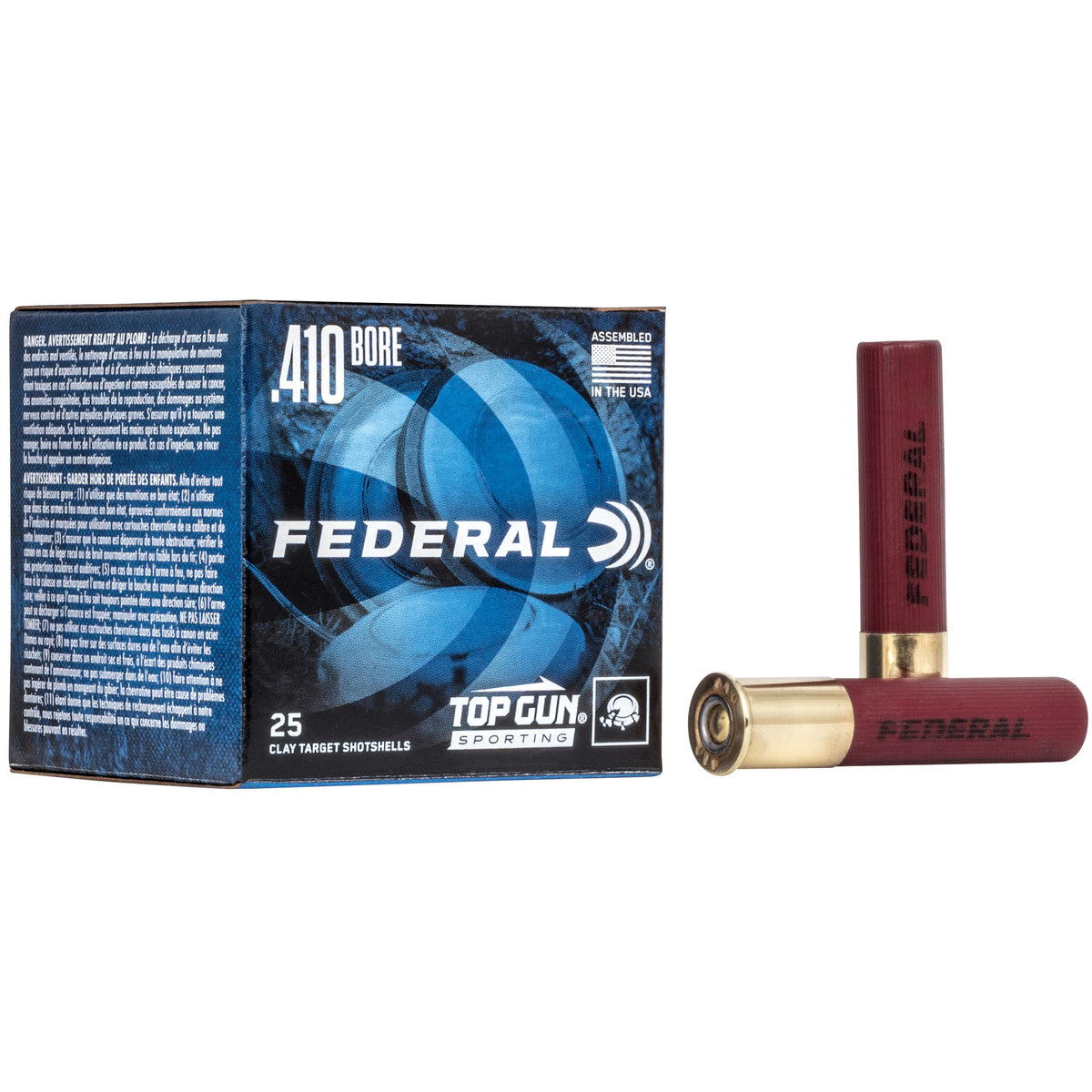 Federal Top Gun .410 Bore 2-1/2" #7.5 Shot 1/2oz Ammo
