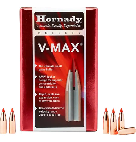 Hornady 22440 V-Max Polymer Tip Boat Tail 87 Grain .243 Winchester