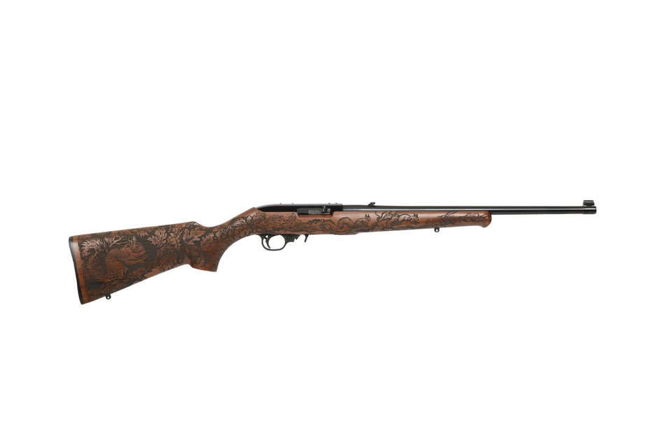10/22 SQUIRREL 22LR BL/WD 18.# 31246 ENGRAVED SQUIRREL
