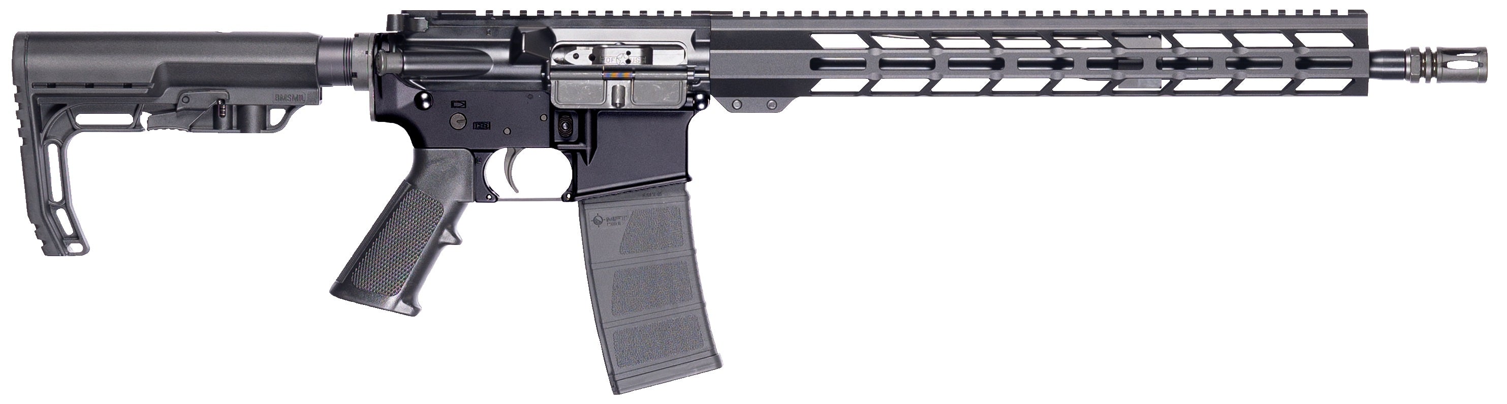 Patriot Ordnance Factory 02315 P-15 Base 5.56 NATO 30+1 16.50" Black Anodized A2 Style Grip