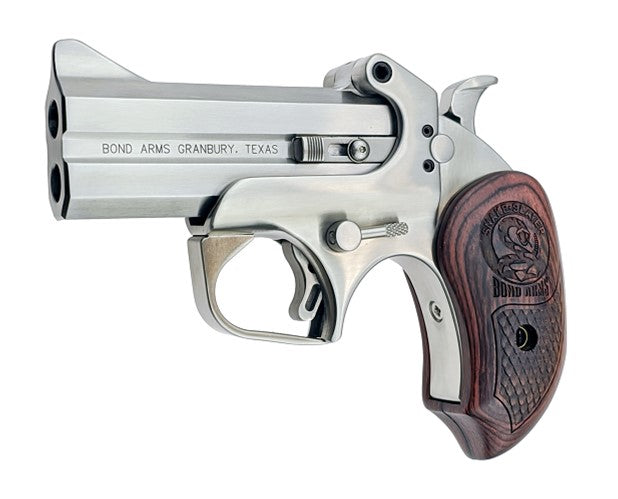 Bond Arms BASS Snakeslayer Original 45 Colt (Long Colt) 410 Gauge 2rd Shot 3.50" Stainless w/Rosewood Grips