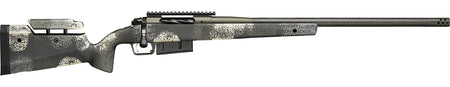 Springfield Armory BAW9247CFGA Model 2020 Waypoint 7mm Rem 3+1 24" Mil-Spec Green Cerakote Carbon Fiber Steel Barrel & Picatinny Rail Stainless Steel Receiver, Evergreen Camo Fixed Carbon Fiber Stock
