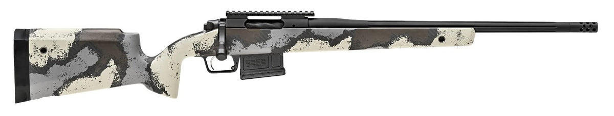 Springfield Armory BAW9206CMD Model 2020 WayPoint 6mm Creedmoor 5+1 Cap 20" Desert Verde Cerakote Rec/Barrel Ridgeline Camo Carbon Fiber Hybrid Profile with M-LOK Stock Right Hand (Full Size)