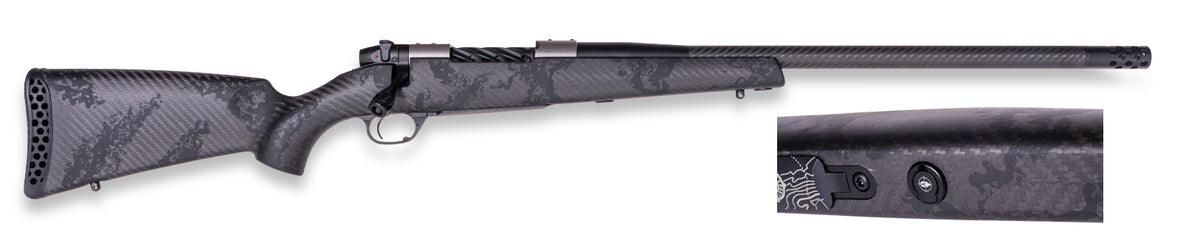 Weatherby MGT01N300PR4B Mark V Backcountry Guide TI 300 PRC 3+1 22" Graphite Black Cerakote
