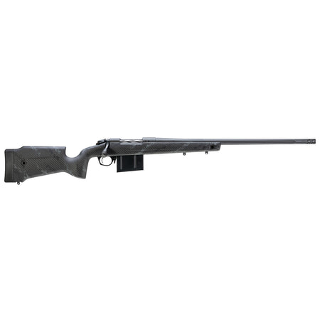 Bergara Rifles B14S754 B-14 Crest 22-250 Rem 5+1 20" Sniper Gray Cerakote #5 Contour Threaded Barrel, Sniper Gray Cerakote Steel Receiver, Black & Gray Sponge Fixed Carbon Fiber Stock