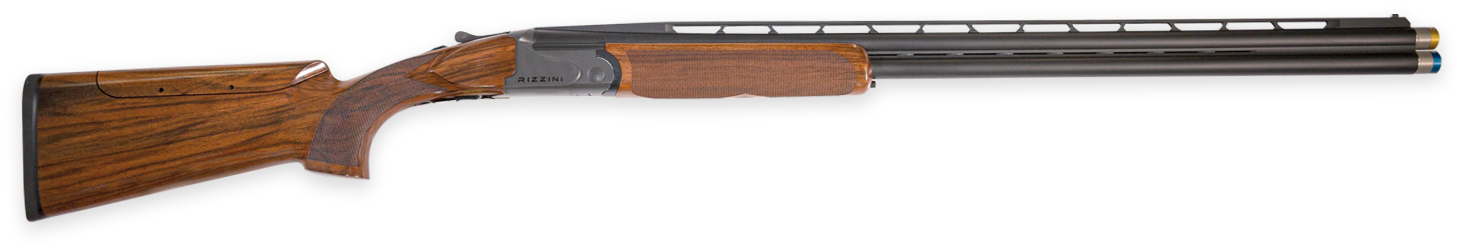 Rizzini USA 2603-12 BR110 Sporter-X 12 Gauge 30" O/U VR 2rd 3" Matte Gray Turkish Walnut Fixed Adjustable Comb Stock Right Hand (Full Size)