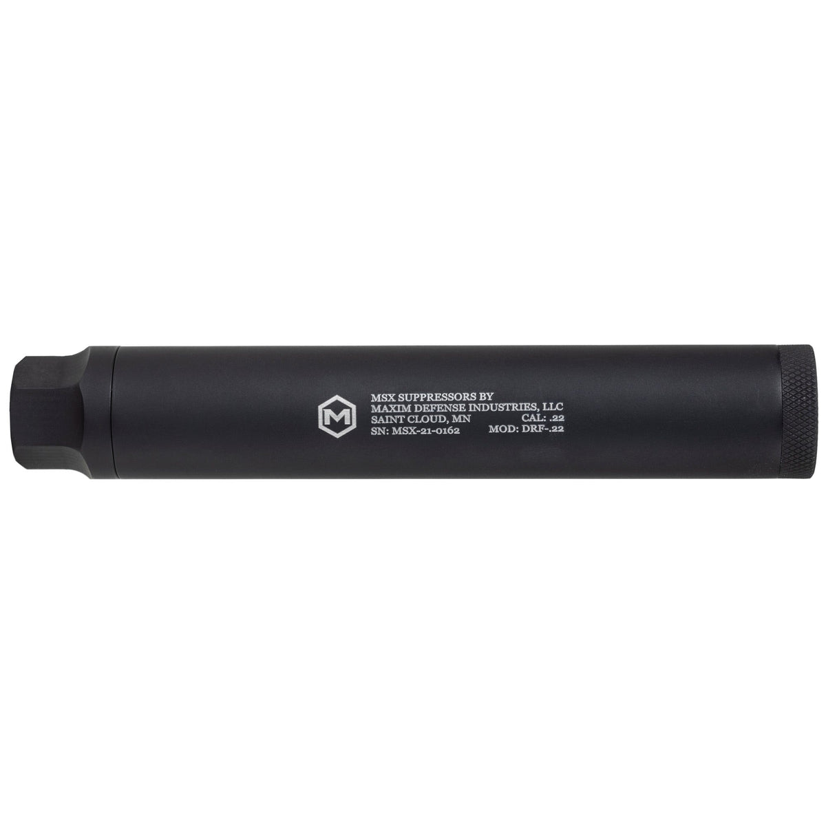 Maxim Defense DRF22 Rimfire Suppressor 22 LR/17 HMR/22 Mag 1/2x28