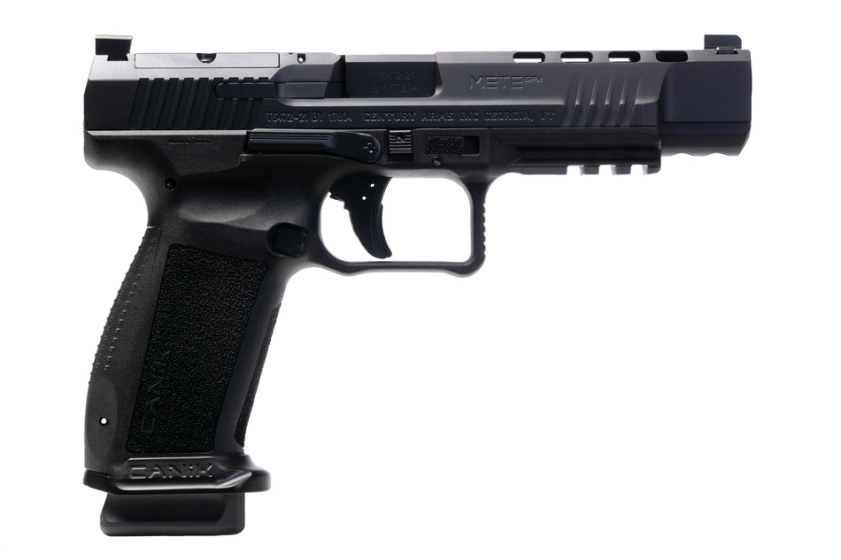 Canik HG6594N Mete SFx 9mm Luger 5.20" 20+1,18+1 Overall Black Finish with Serrated Nitride Steel with Optic Cut Slide, Interchangeable Backstrap Grip & Picatinny Rail