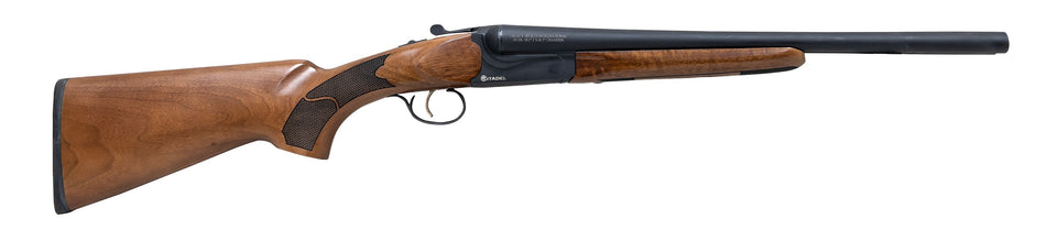 Citadel CITSBS1218 Coach Compact Frame 12 Gauge Break Open 3" 2rd 18.50" Blued Barrel & Receiver, Walnut Fixed Stock, Ambidextrous
