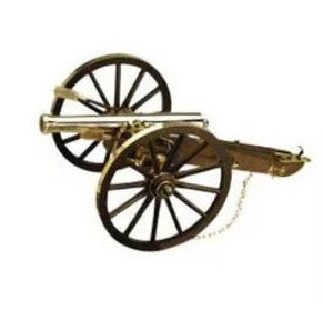 Gold Napoleon III Mini Cannon Desktop Replica