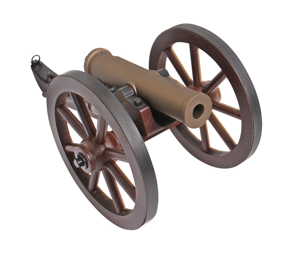 Desktop Bronze Mini Howitzer Cannon 6.75 Inch Replica