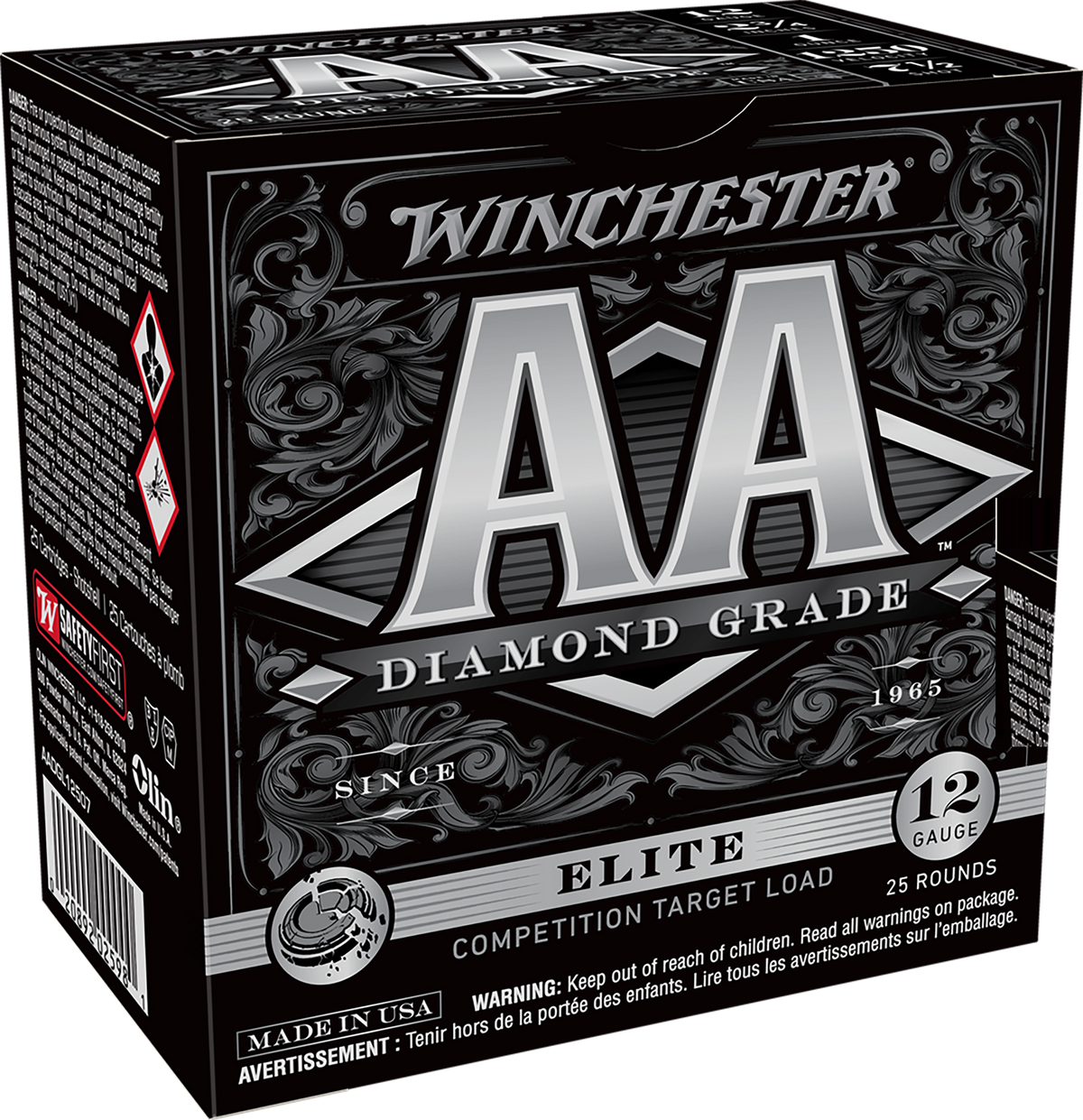 Winchester AADGL12507 AA Diamond Grade 12 Gauge 2-3/4 1oz #7.5 1250 fps