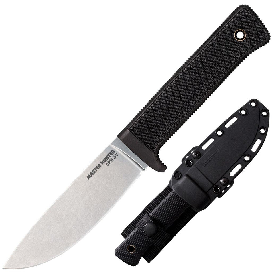 Cold Steel Master Hunter Stonewash Fixed Blade Knife 4.5" American CPM3-V Steel