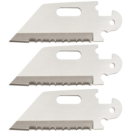 Cold Steel Click-N-Cut Replacement Blades Reverse Tanto Serrated 2.5" 3/pk 420J2 Steel