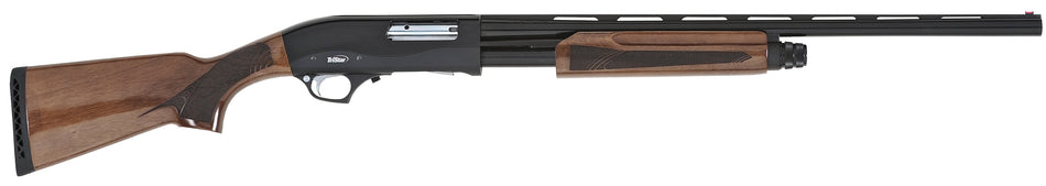 TriStar 23143 Cobra III Compact 410 Gauge Pump 3" 5+1 24" Black Vent Rib Barrel, Black Steel Receiver, Fixed Walnut Stock, Beretta/Benelli Choke Tubes, Right Hand